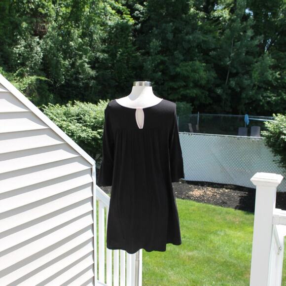 Kate Spade Women's Black & Pink Nightgown Romantic Bell Sleeve Flowy Size S NEW - Picture 10 of 15